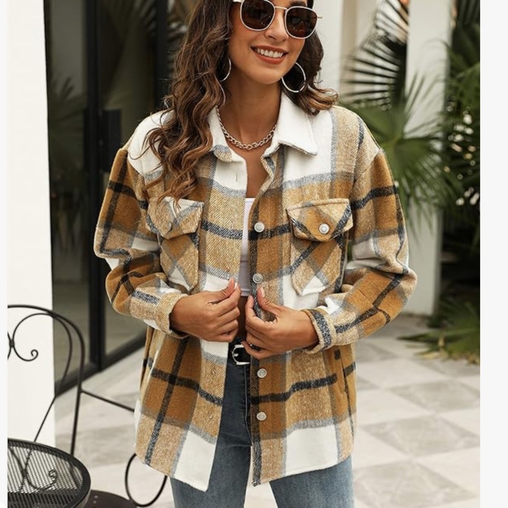 Plaid shacket